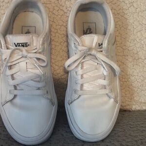 Vans Classic White Lace-Up Sneakers